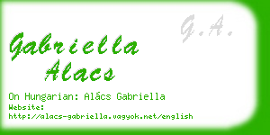 gabriella alacs business card